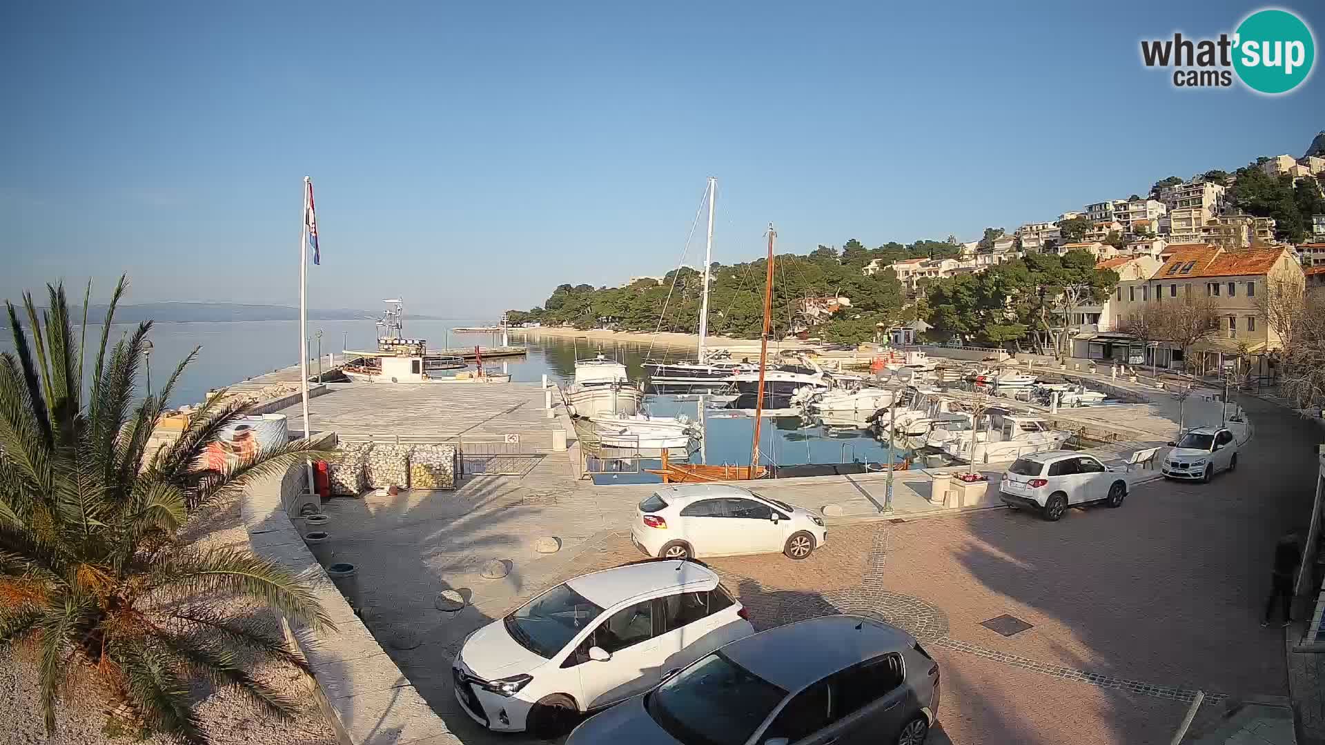 Brela Live webcam – marina – Dalmatia – Croatia