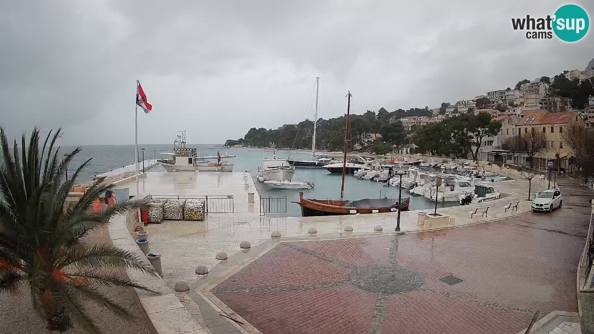 Brela Live webcam – marina – Dalmatia – Croatia
