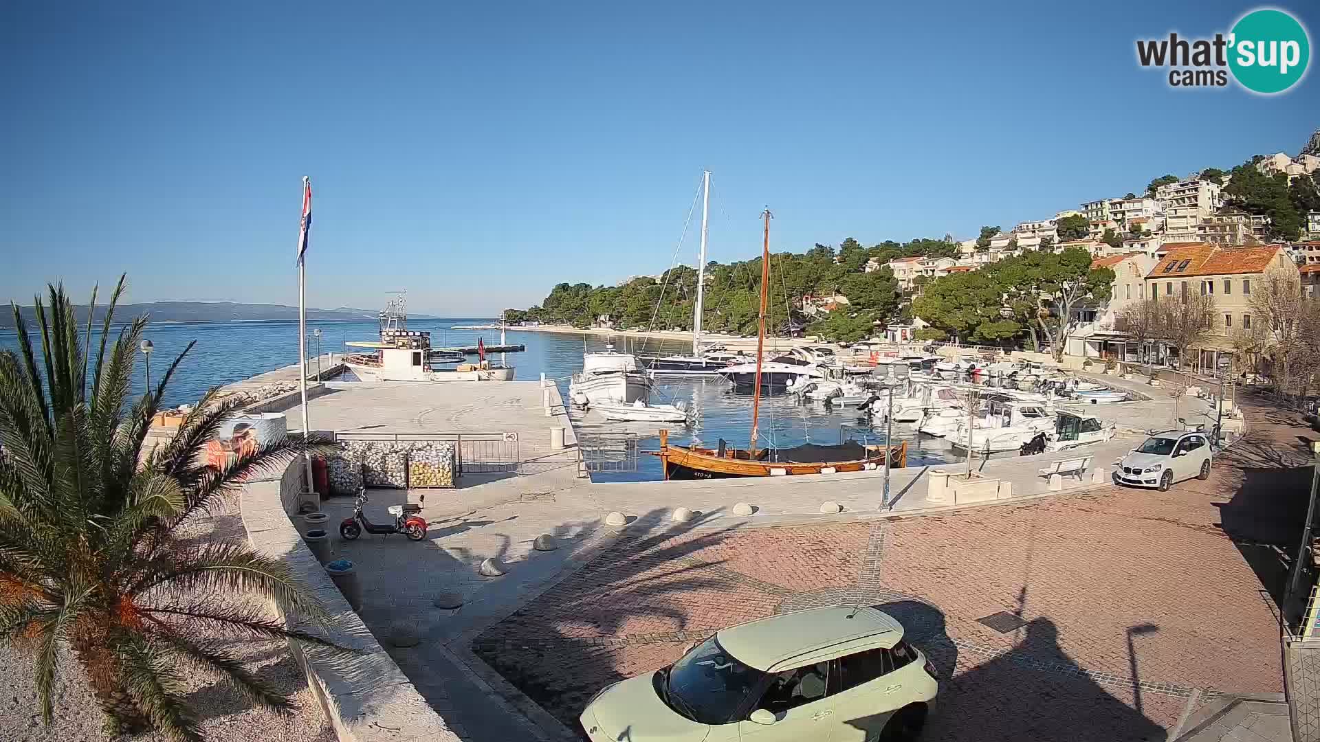 Brela Live webcam – marina – Dalmatia – Croatia