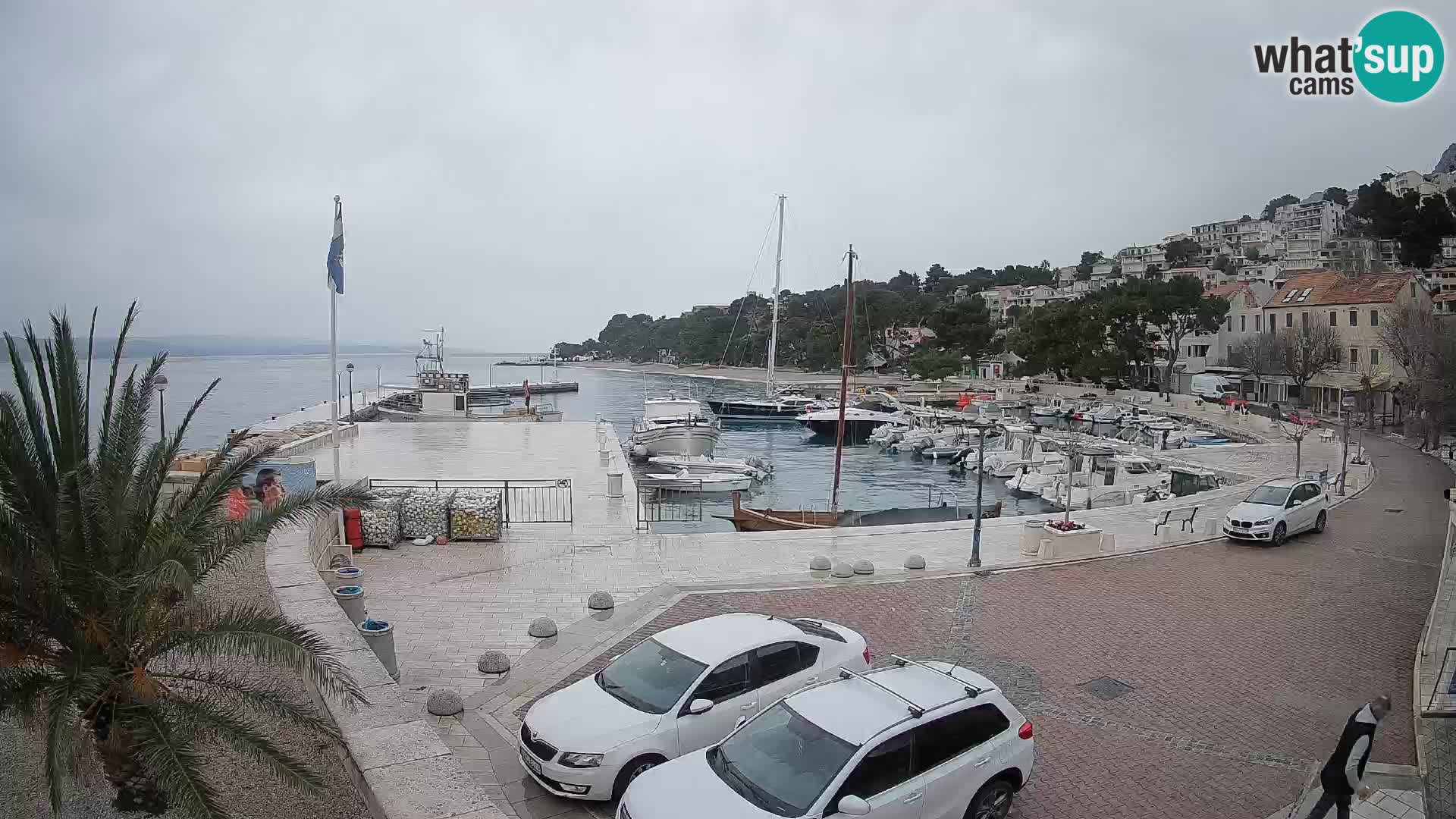 Brela Live webcam – marina – Dalmatia – Croatia
