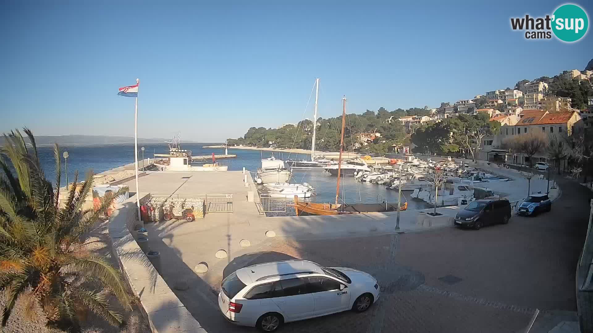 Brela Live webcam – marina – Dalmatia – Croatia