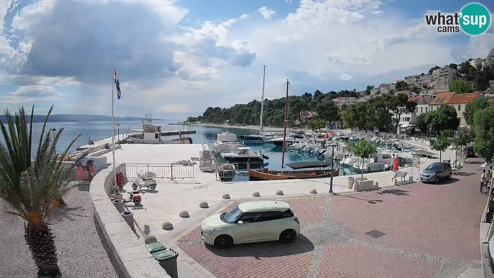 Brela Live webcam – marina – Dalmatia – Croatia