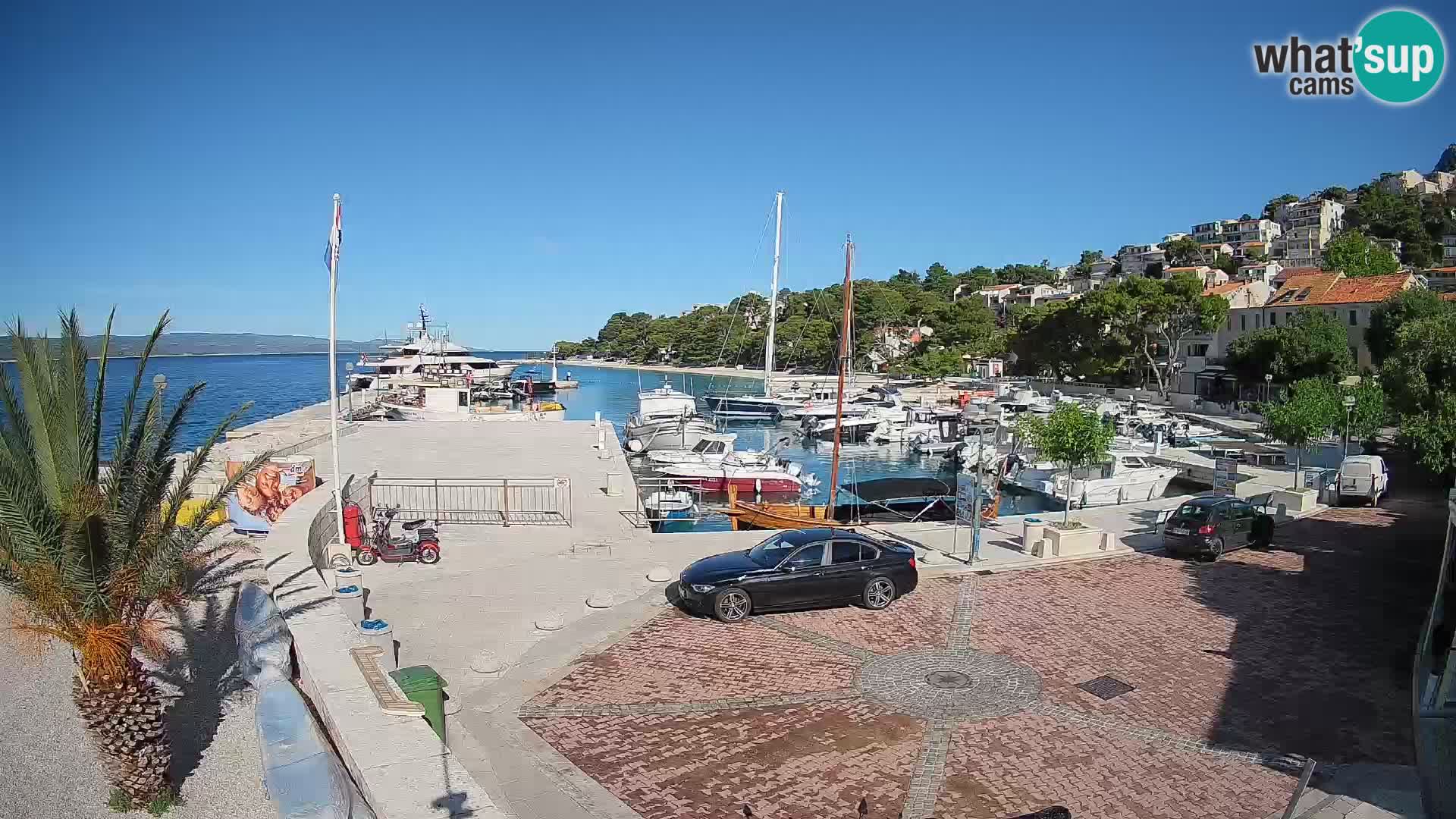 Brela web kamera – porat – Dalmacija