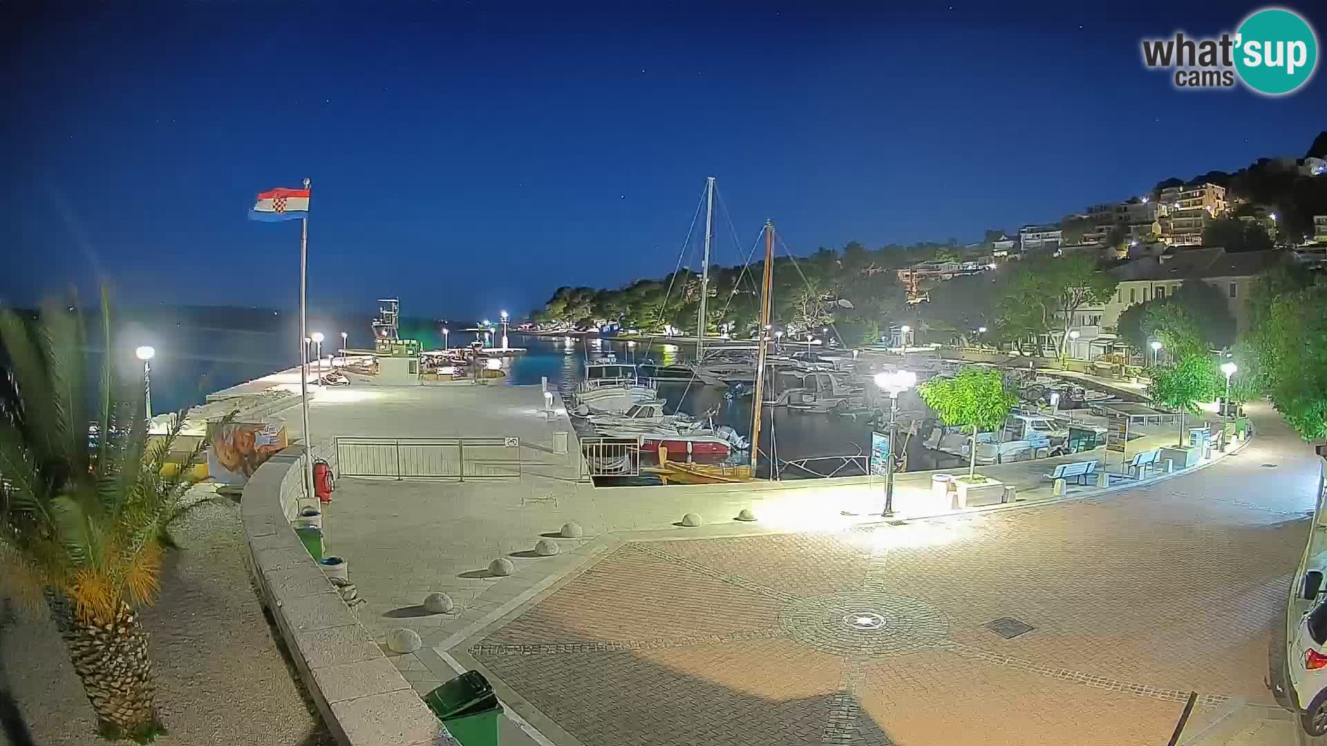 Brela Live webcam – marina – Dalmatia – Croatia
