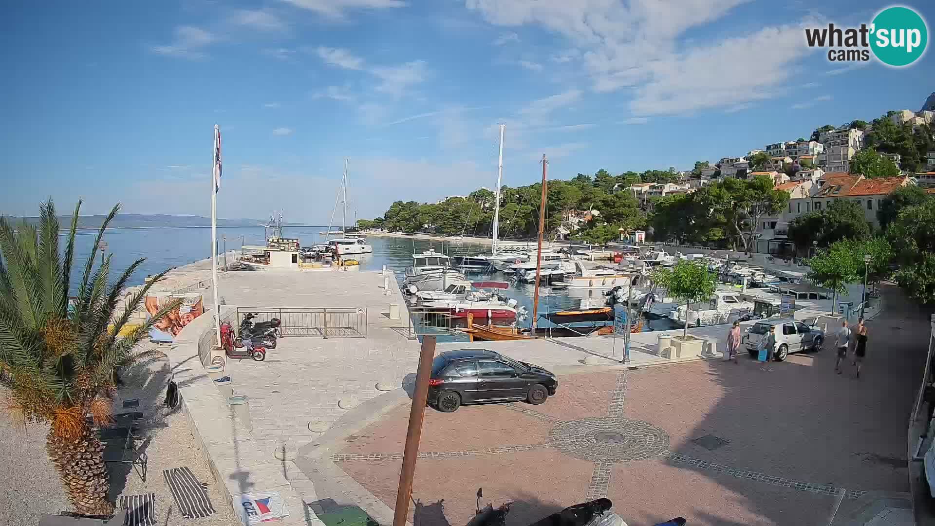 Brela Live webcam – marina – Dalmatia – Croatia