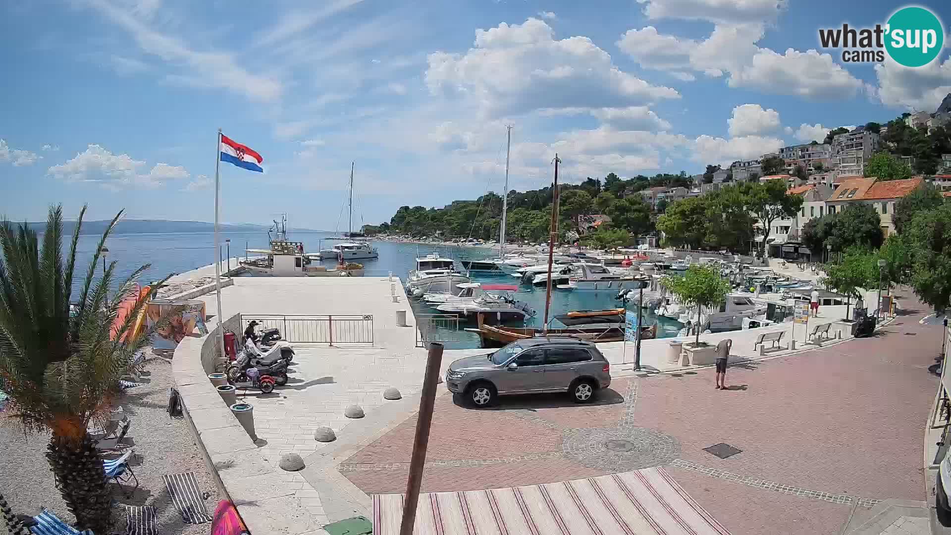 Brela web kamera – porat – Dalmacija