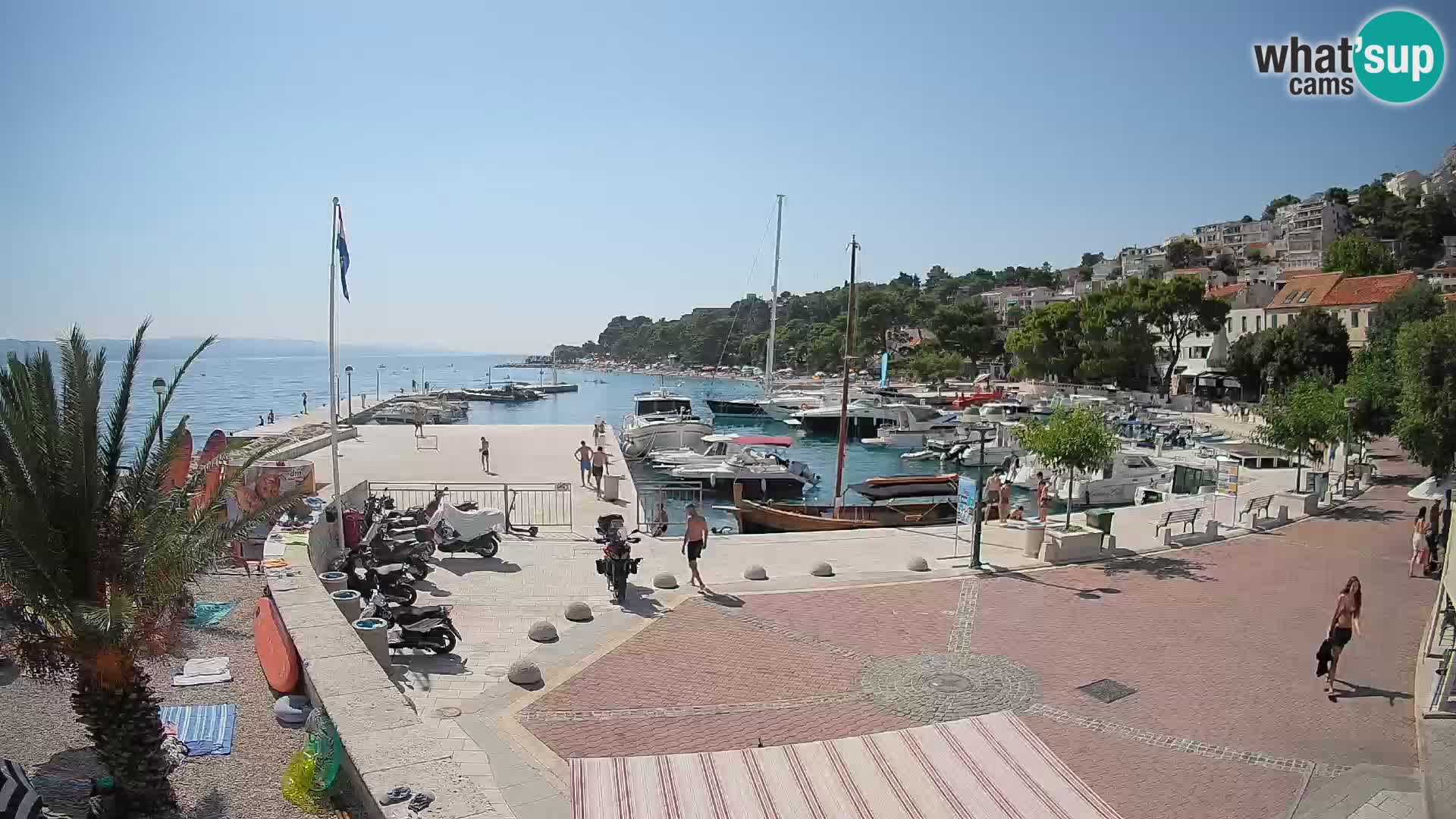 Brela Live webcam – marina – Dalmatia – Croatia