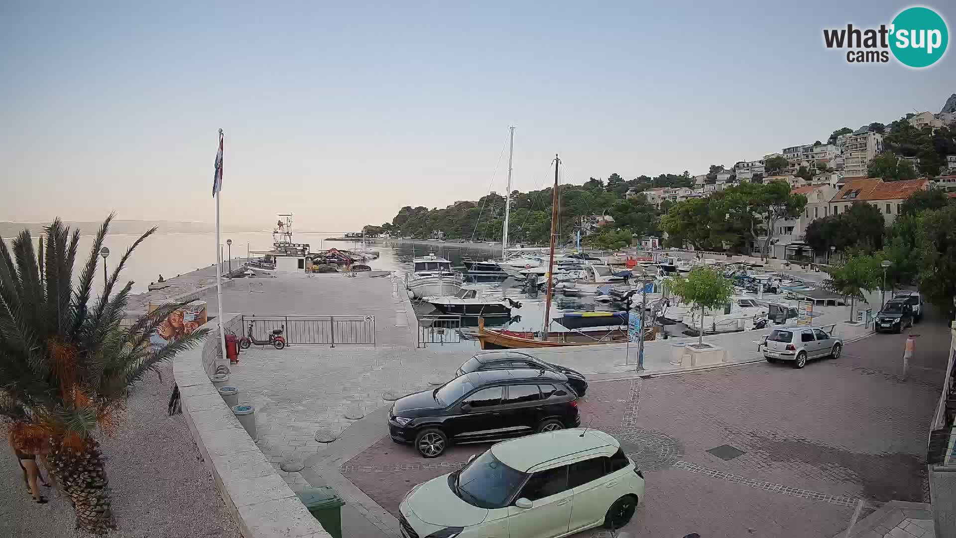 Brela Live webcam – marina – Dalmatia – Croatia