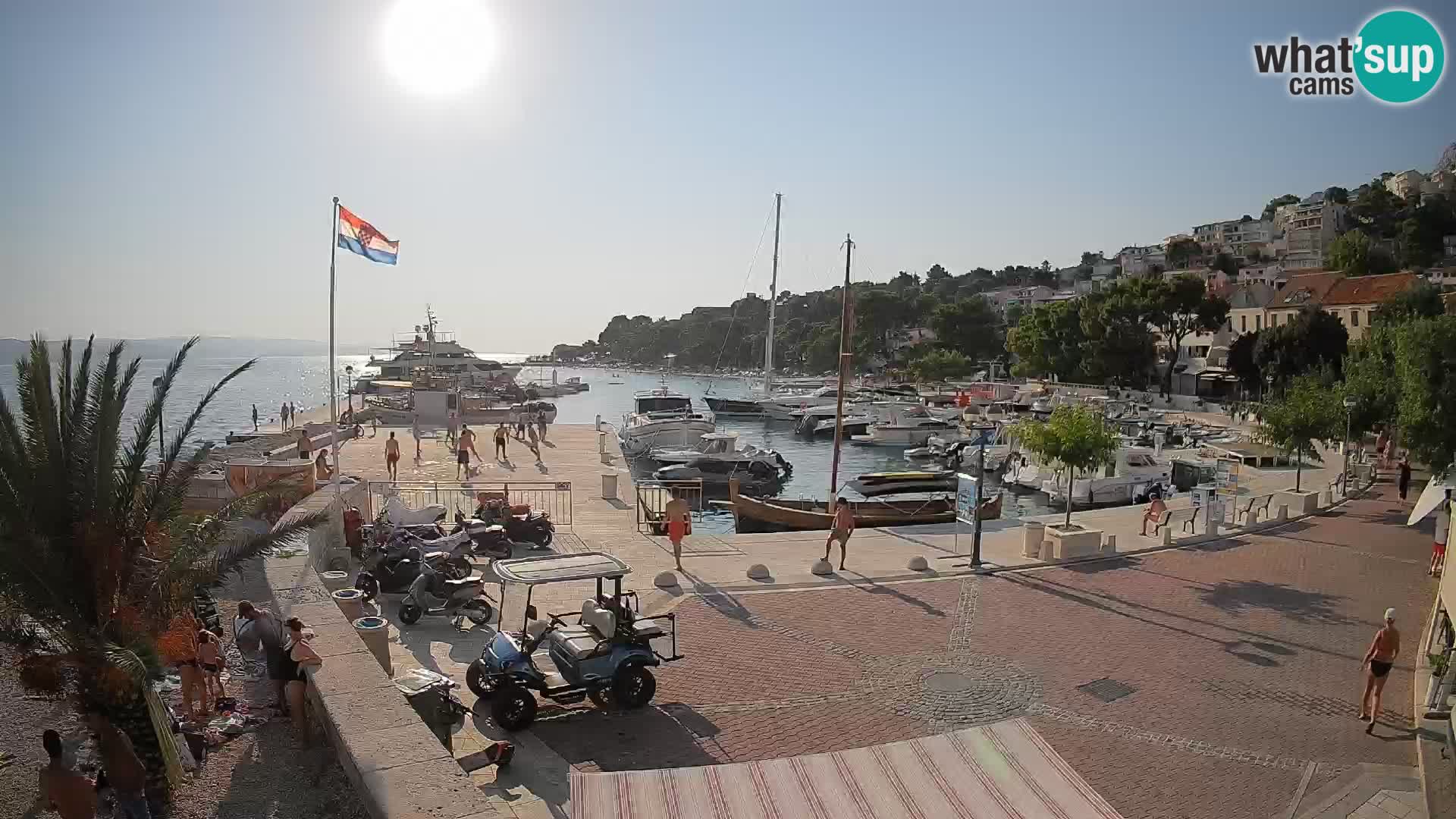 Brela web kamera – porat – Dalmacija