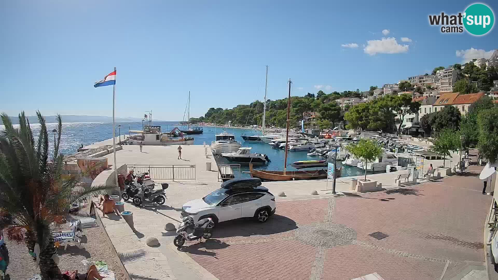 Brela Live webcam – marina – Dalmatia – Croatia