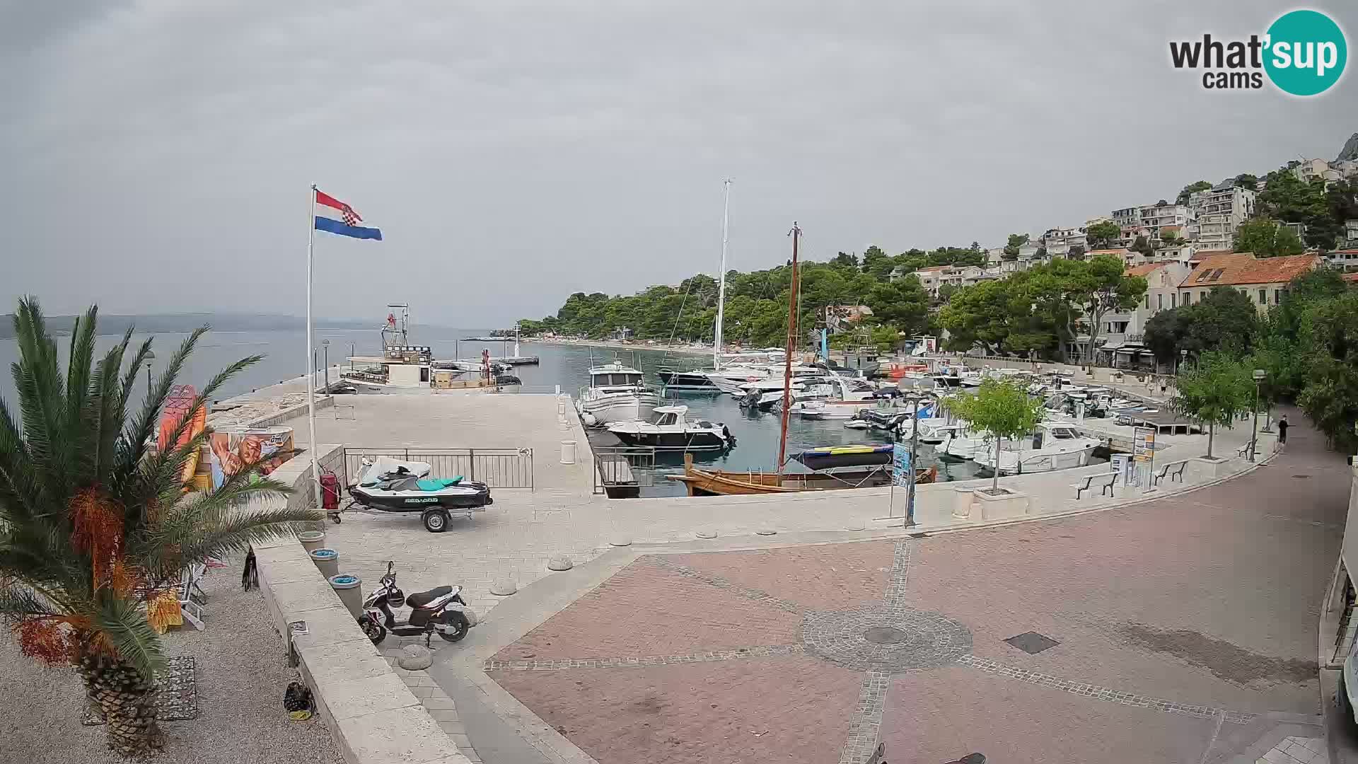 Brela Live webcam – marina – Dalmatia – Croatia
