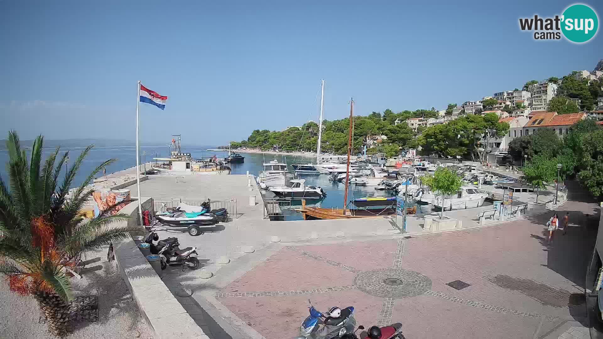 Brela web kamera – porat – Dalmacija