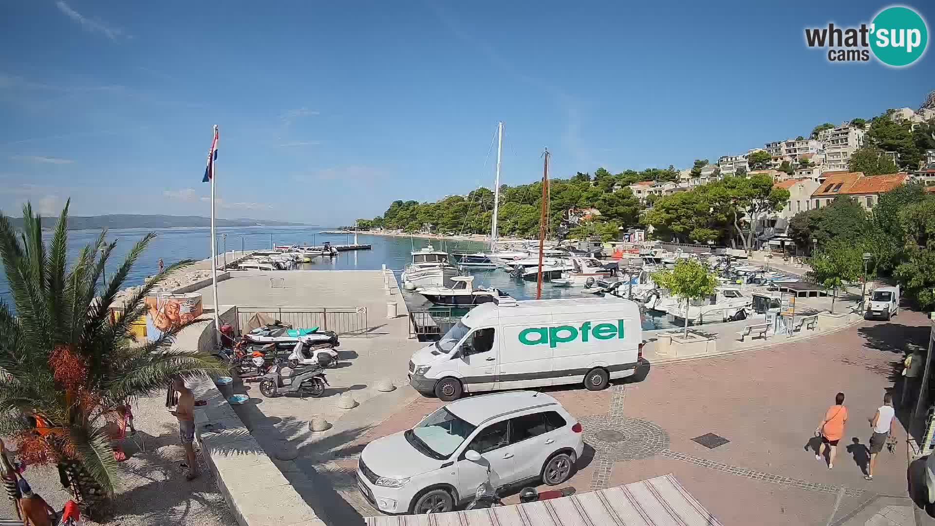 Brela Live webcam – marina – Dalmatia – Croatia