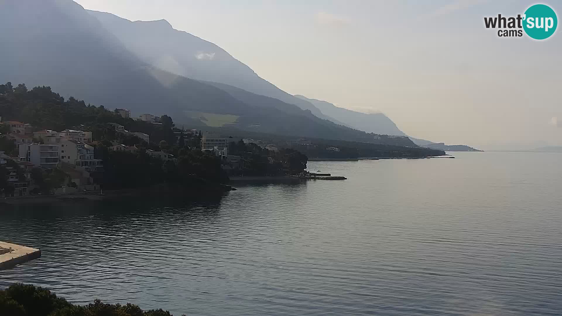 Live webcam Brela – Panorama
