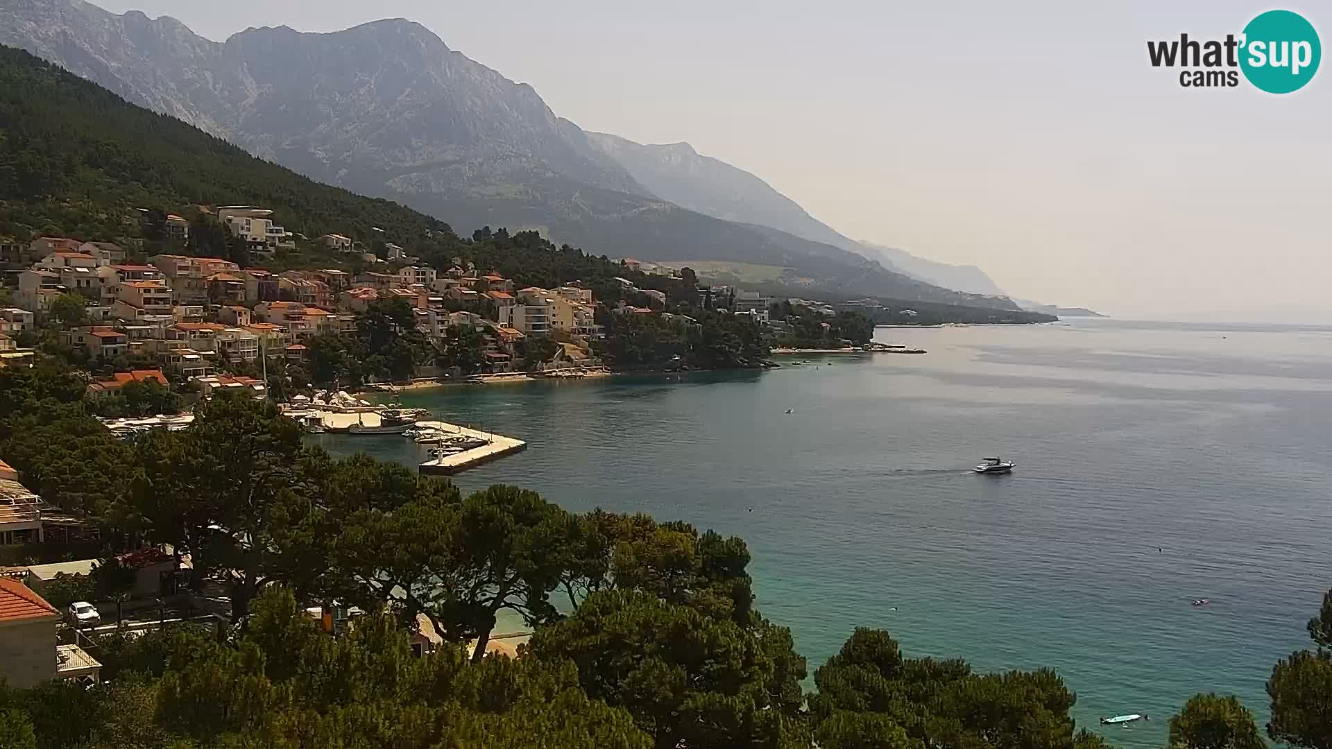 Live webcam Brela – Panorama
