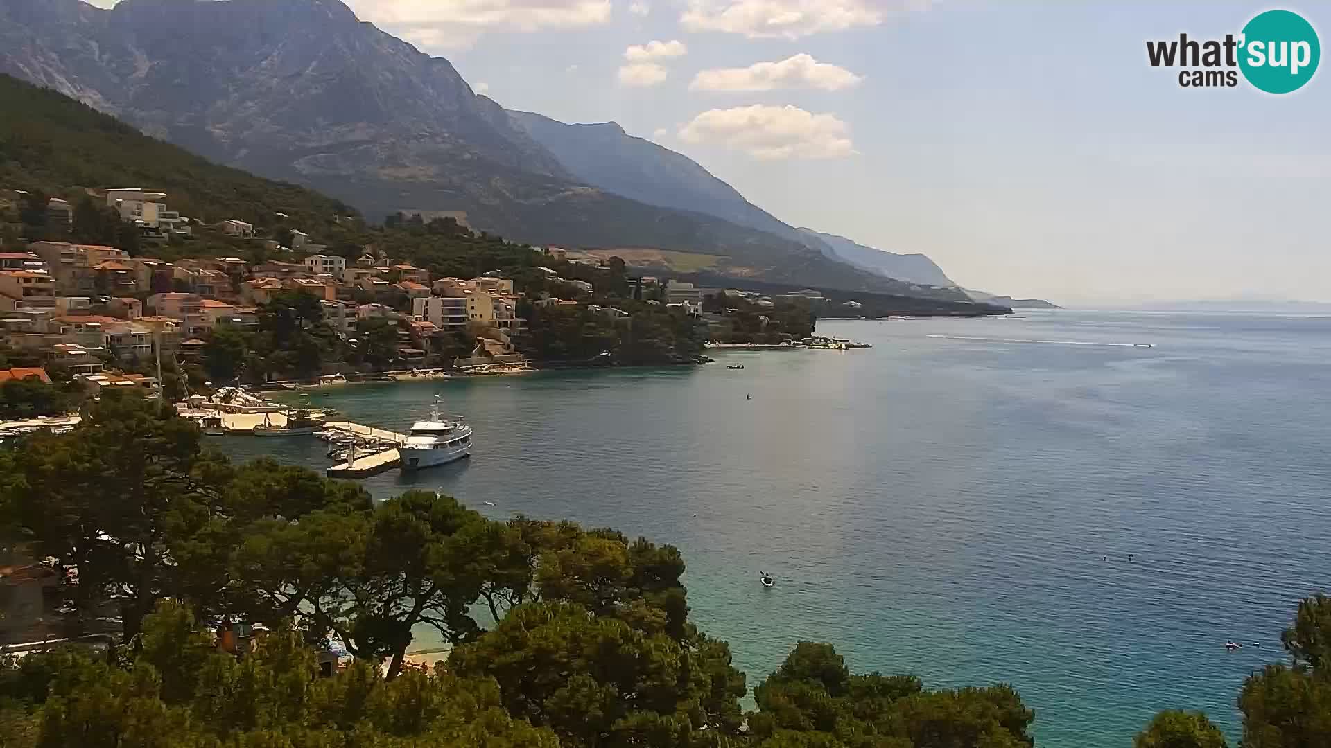 Live webcam Brela – Panorama