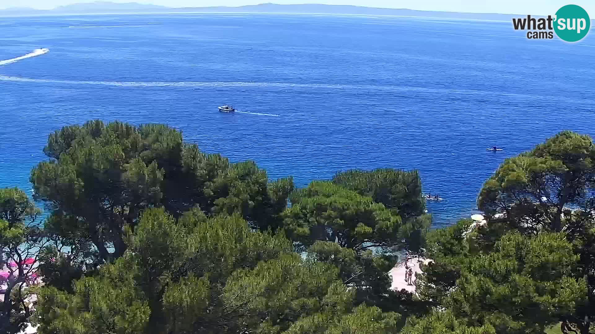 Live webcam Brela – Panorama