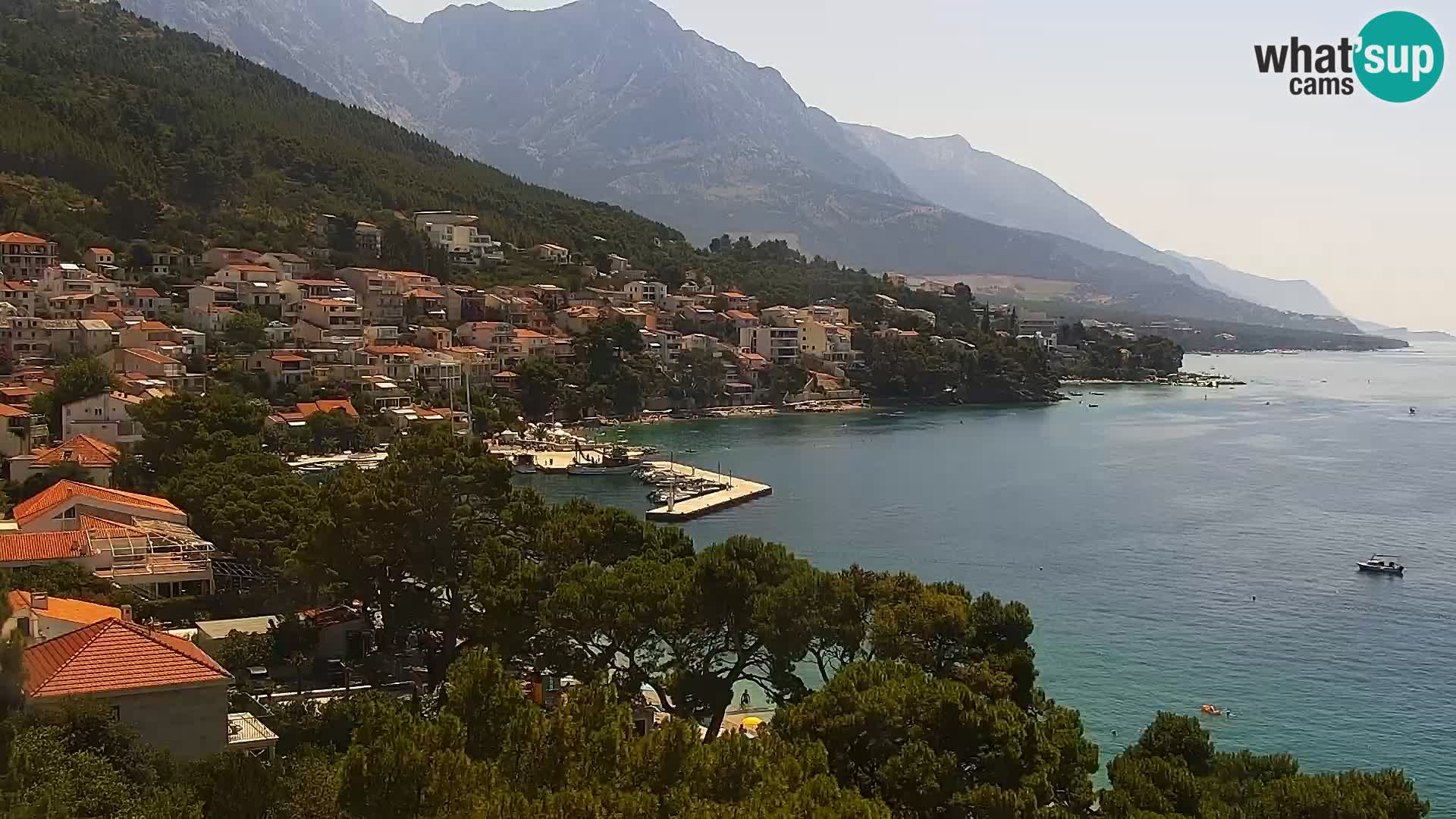 Okretna web kamera Brela – Panorama
