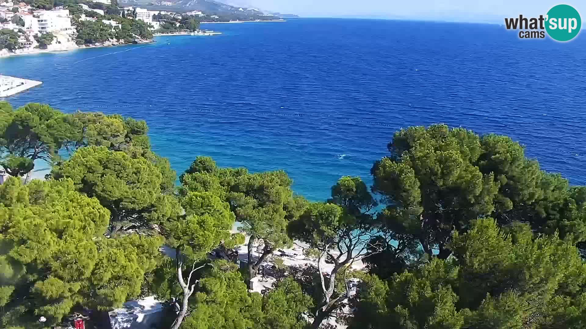 Live webcam Brela – Panorama
