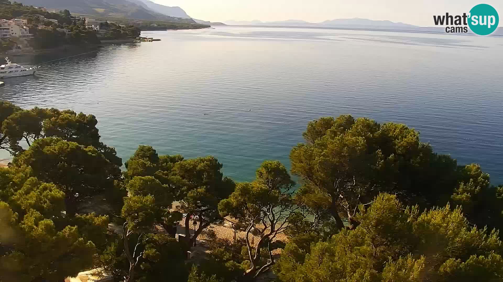 Live webcam Brela – Panorama