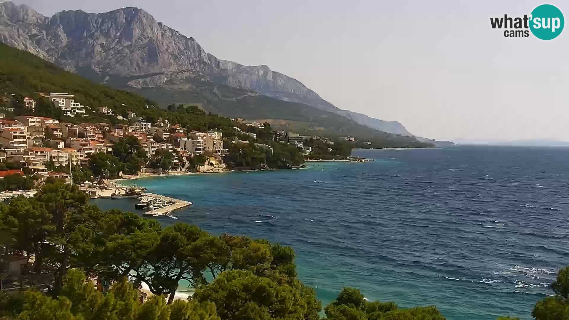 Live webcam Brela – Panorama