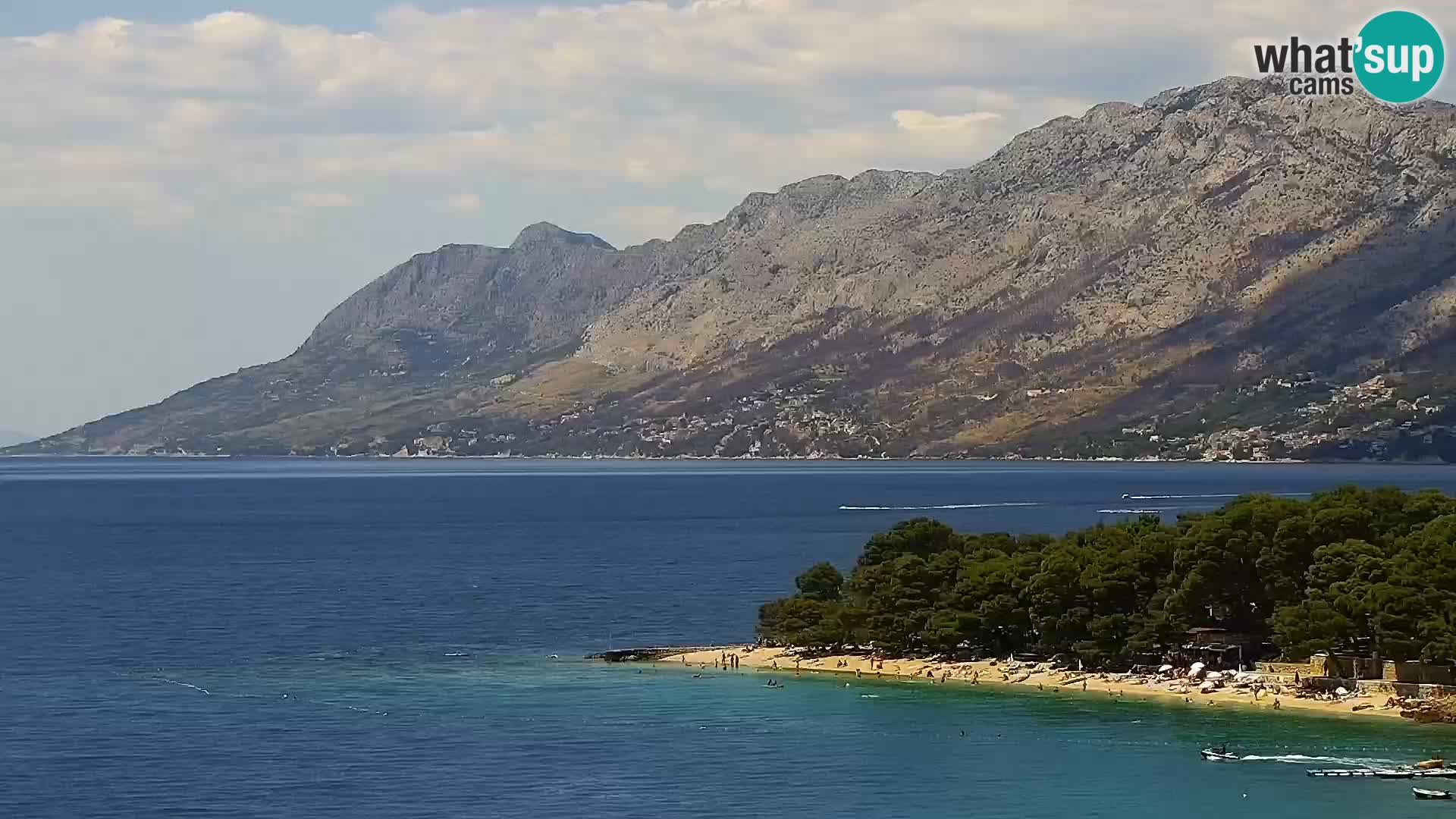 Live webcam Brela – Panorama