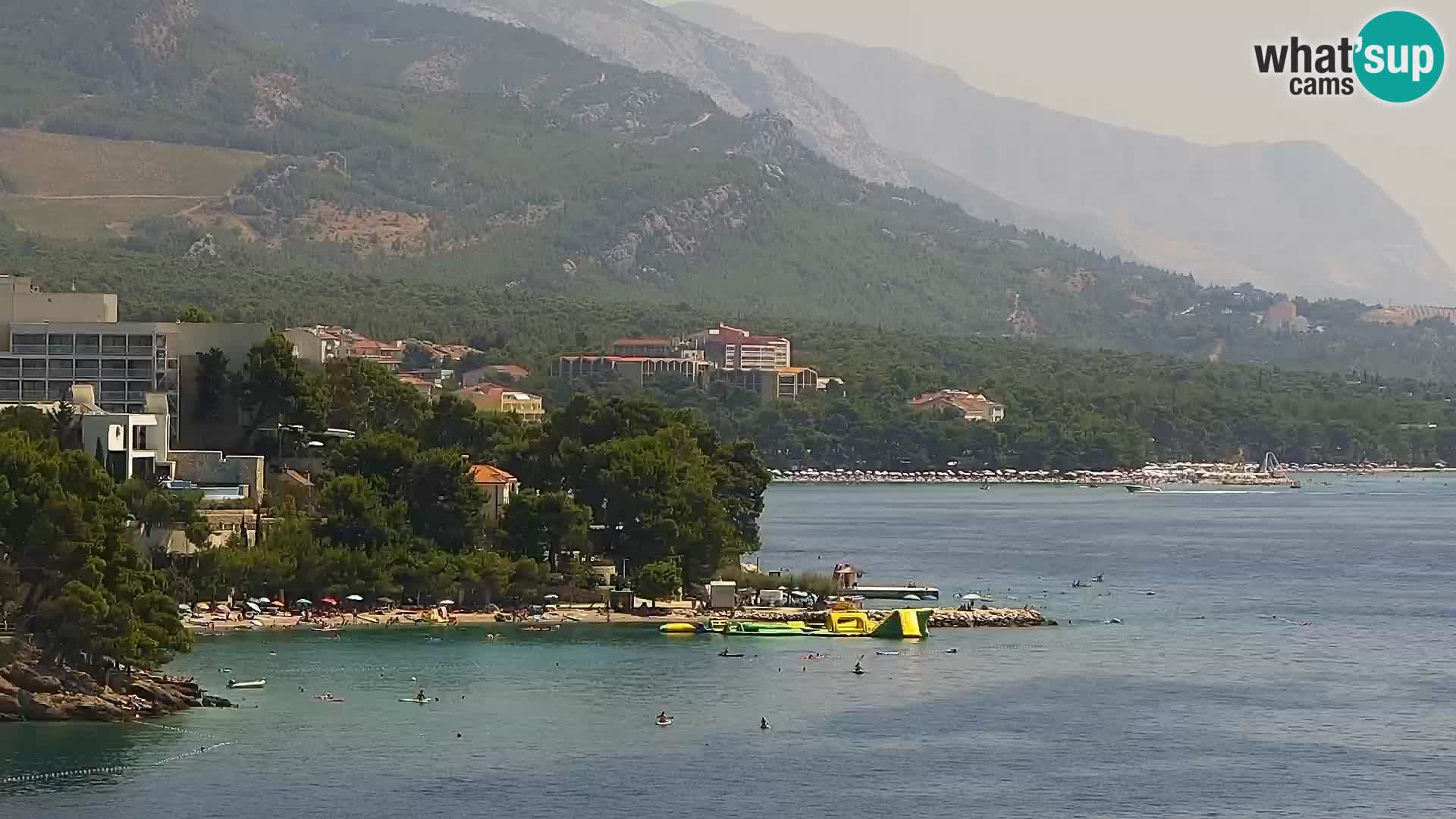 Live webcam Brela – Panorama