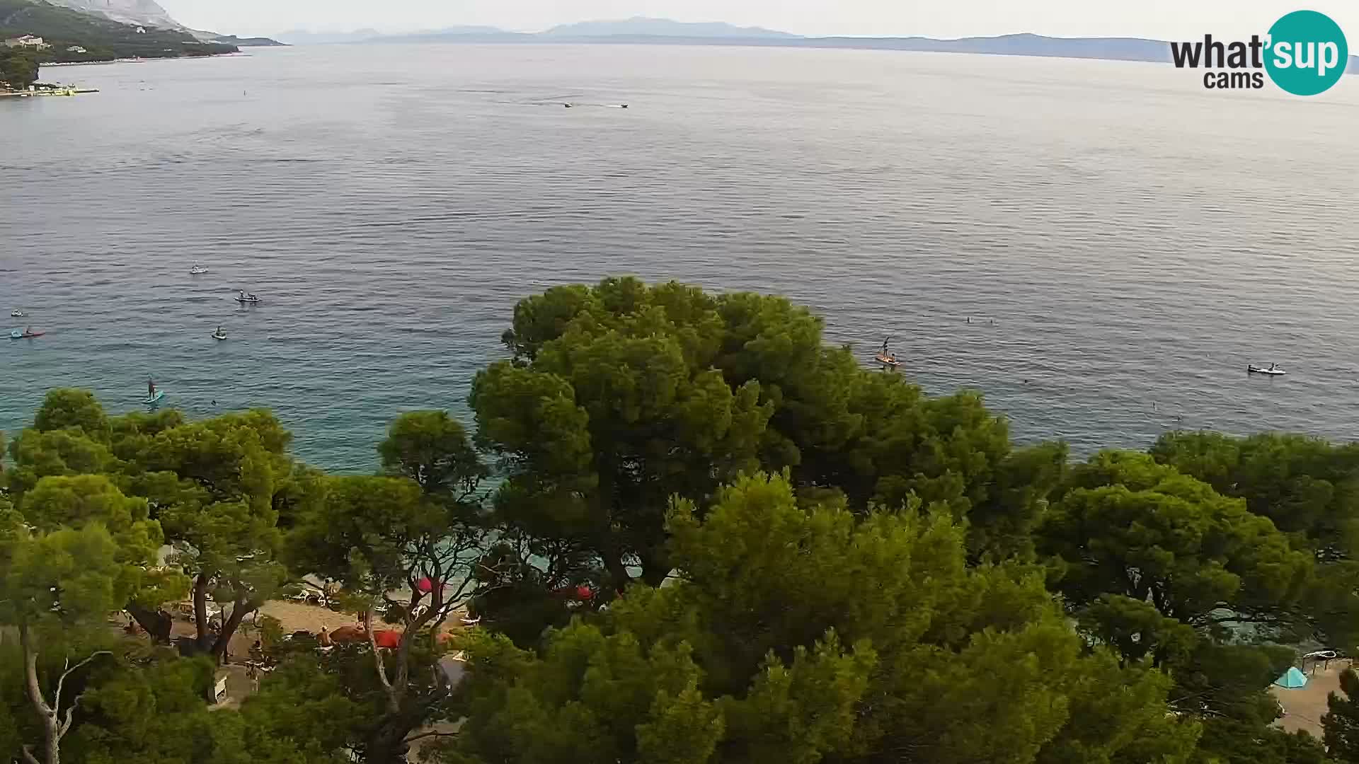 Live webcam Brela – Panorama