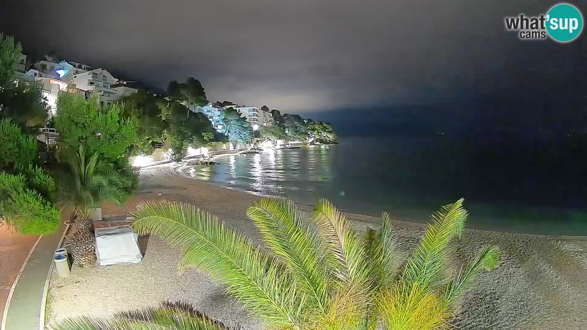 Webcam Lučica Beach Brela – Live View from the Adriatic Coast