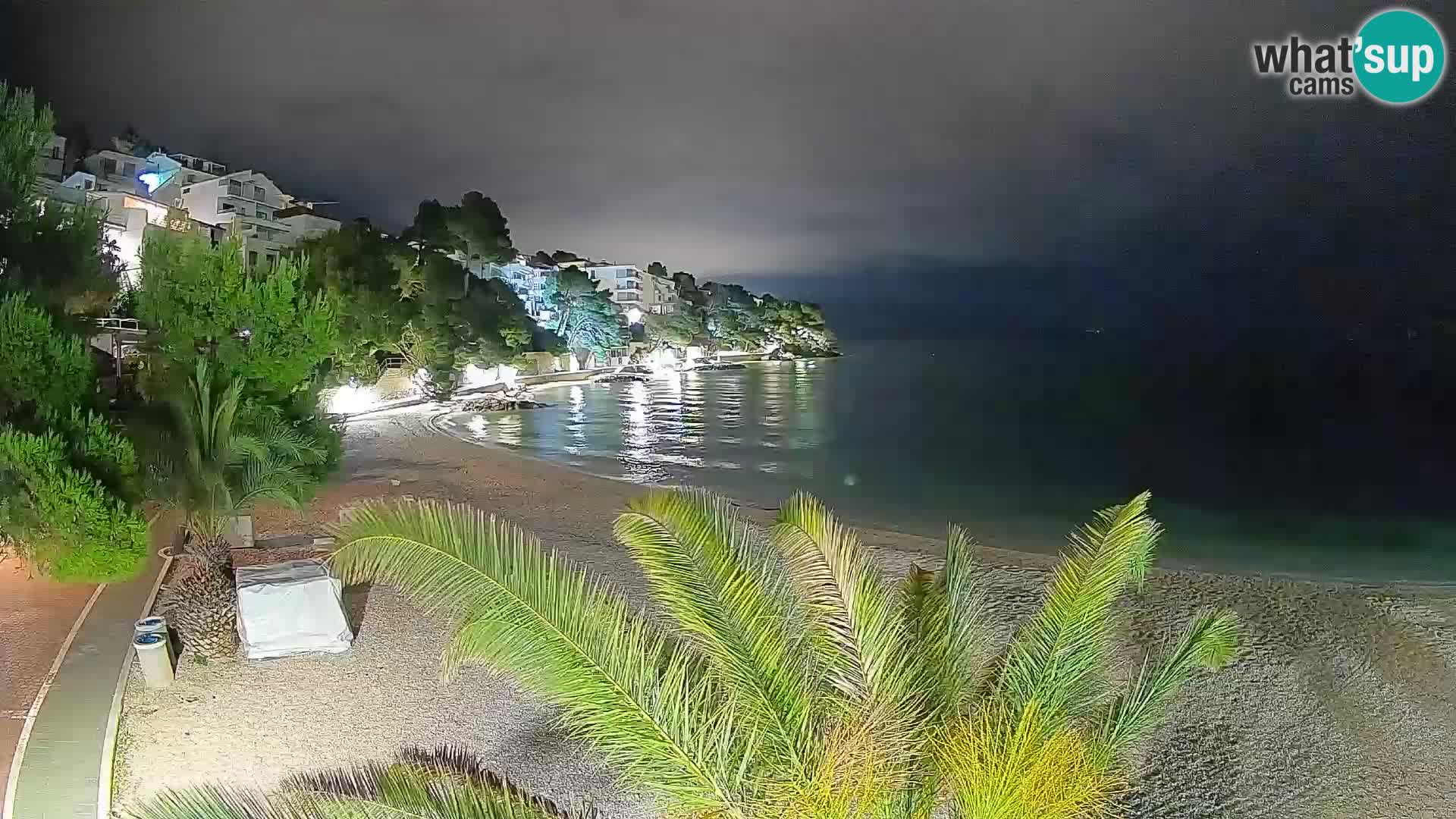 Webcam Playa Lučica Brela – Vista en directo de la costa adriática