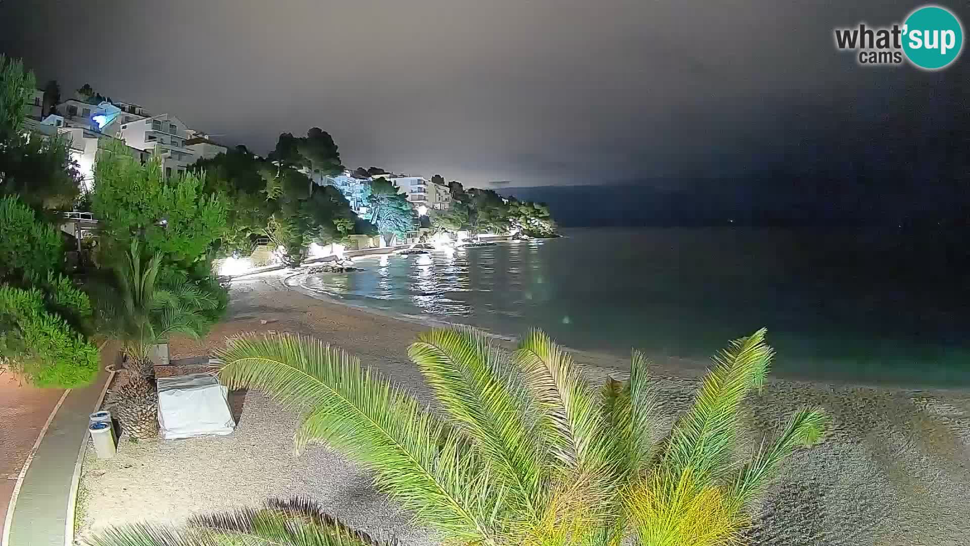 Webcam Playa Lučica Brela – Vista en directo de la costa adriática