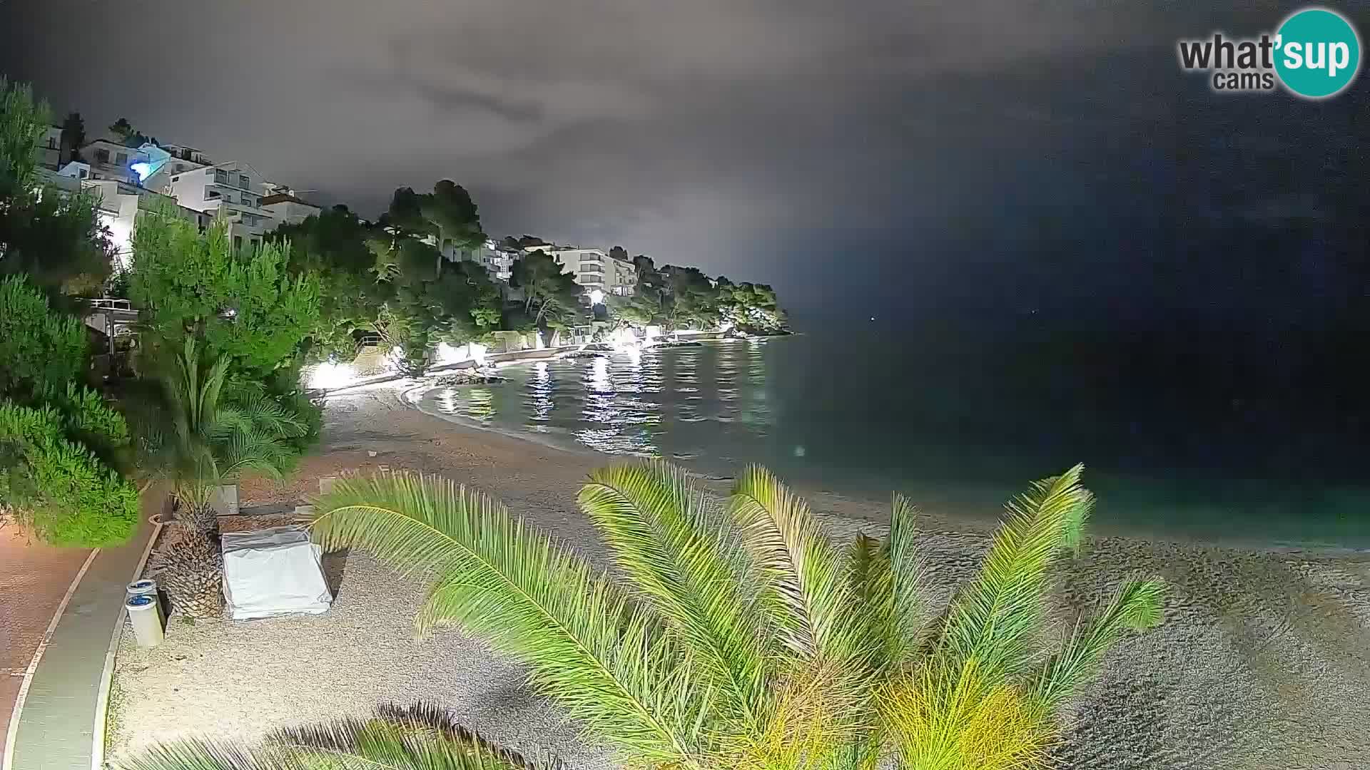 Webcam Lučica Beach Brela – Live View from the Adriatic Coast