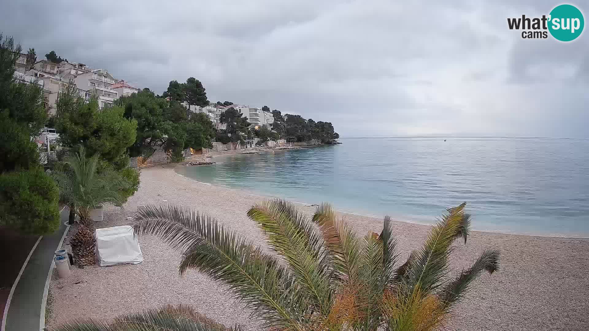 Webcam Lučica Beach Brela – Live View from the Adriatic Coast