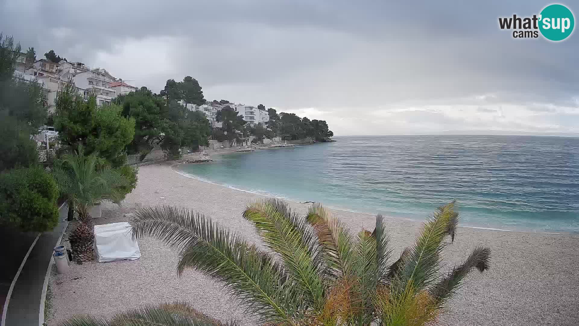 Webcam Lučica Beach Brela – Live View from the Adriatic Coast