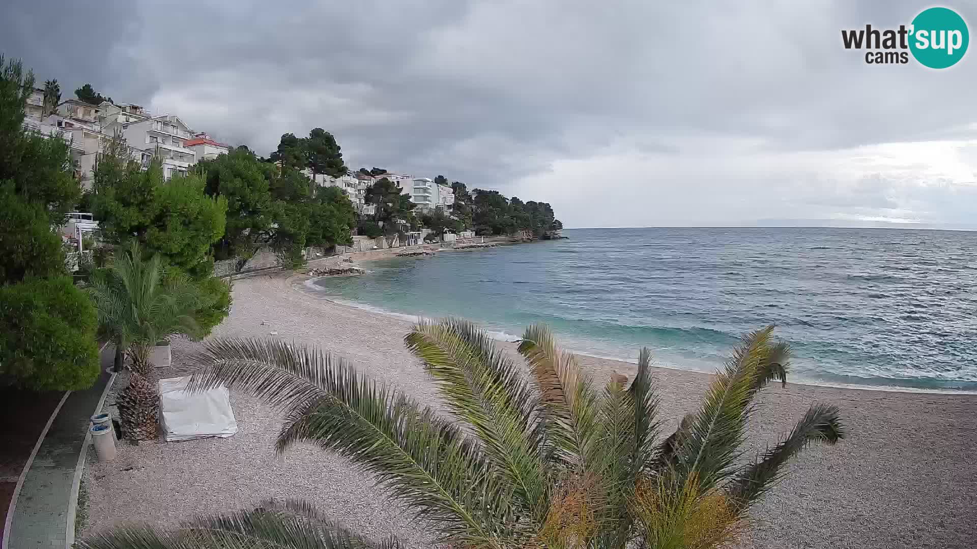 Webcam Lučica Beach Brela – Live View from the Adriatic Coast