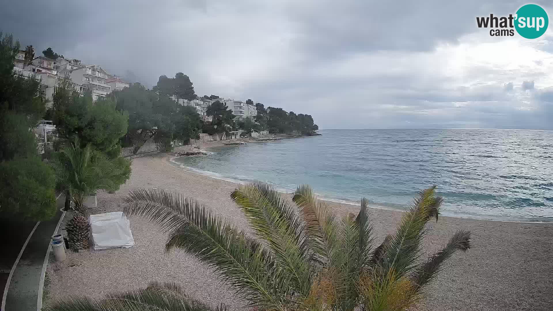 Webcam Playa Lučica Brela – Vista en directo de la costa adriática
