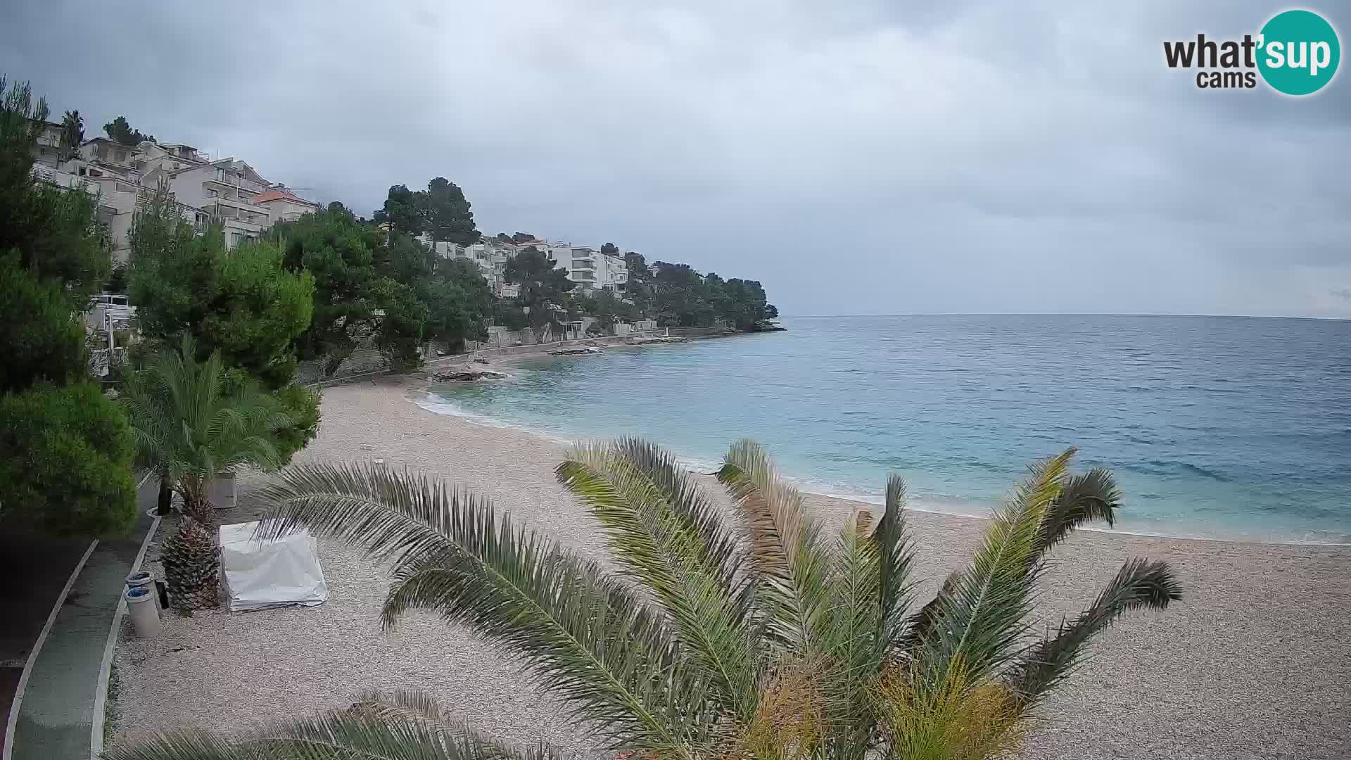 Webcam Lučica Beach Brela – Live View from the Adriatic Coast