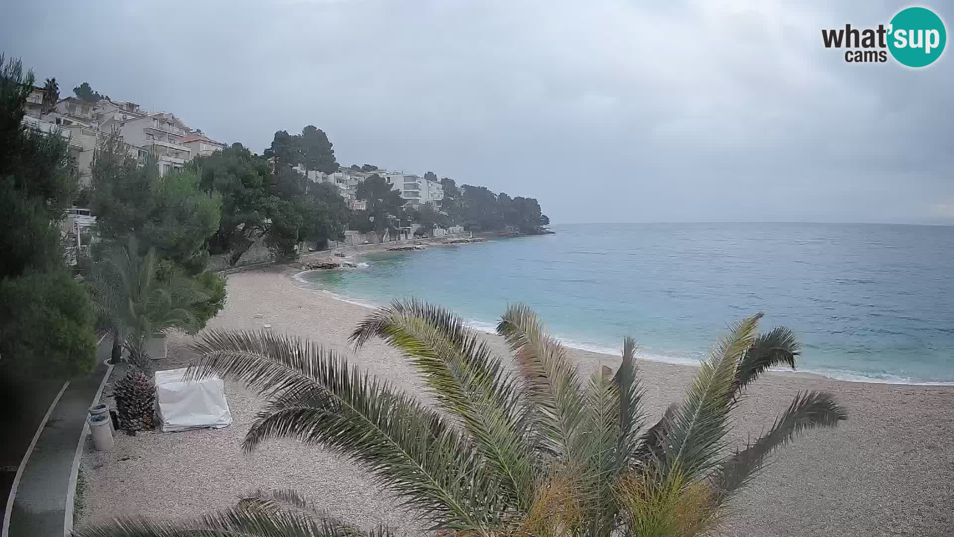 Webcam Lučica Beach Brela – Live View from the Adriatic Coast