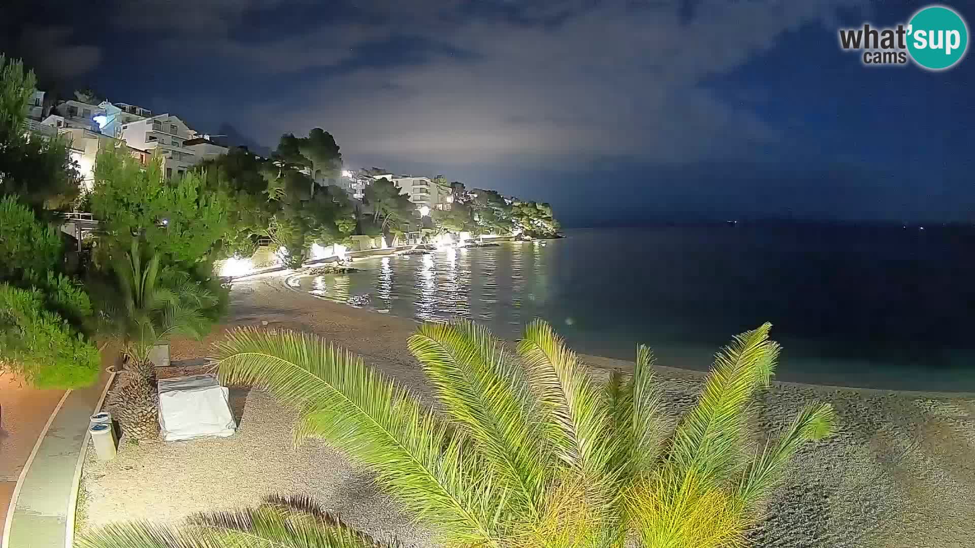 Webcam Lučica Beach Brela – Live View from the Adriatic Coast