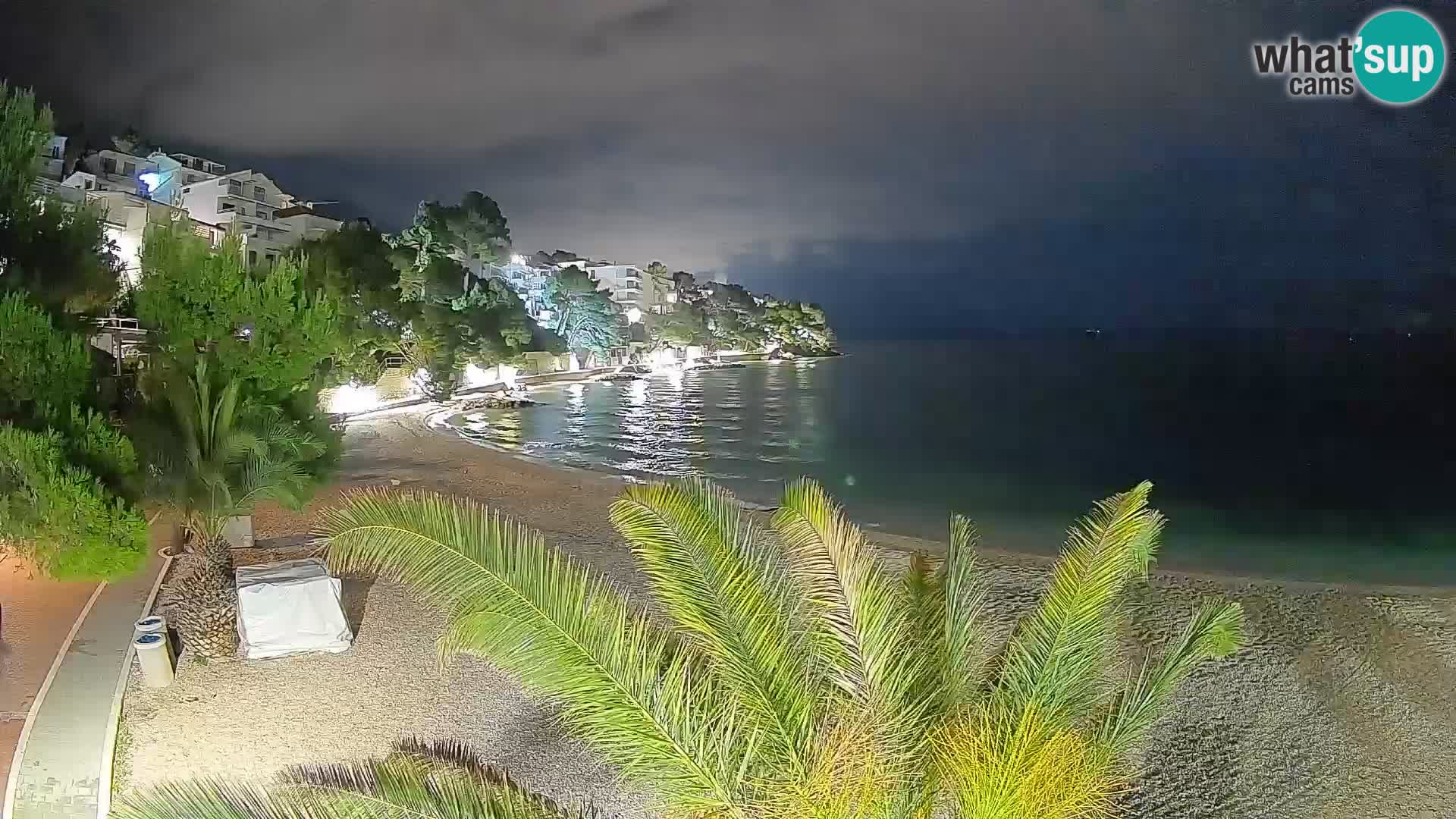 Webcam Playa Lučica Brela – Vista en directo de la costa adriática