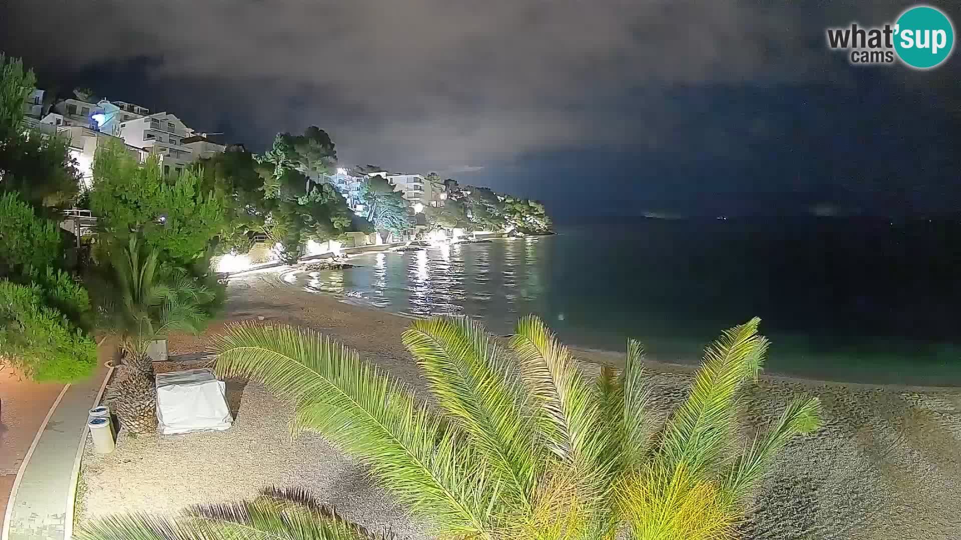 Webcam Lučica Beach Brela – Live View from the Adriatic Coast
