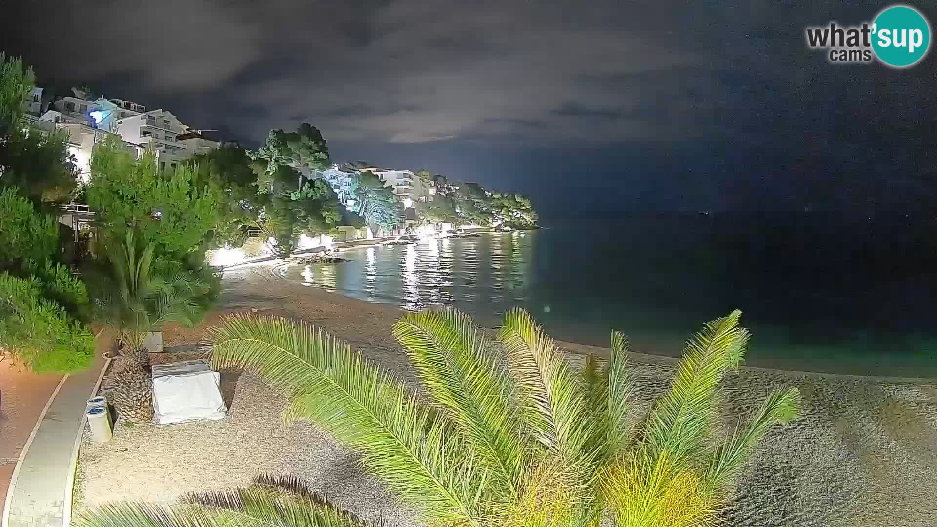 Webcam Lučica Beach Brela – Live View from the Adriatic Coast