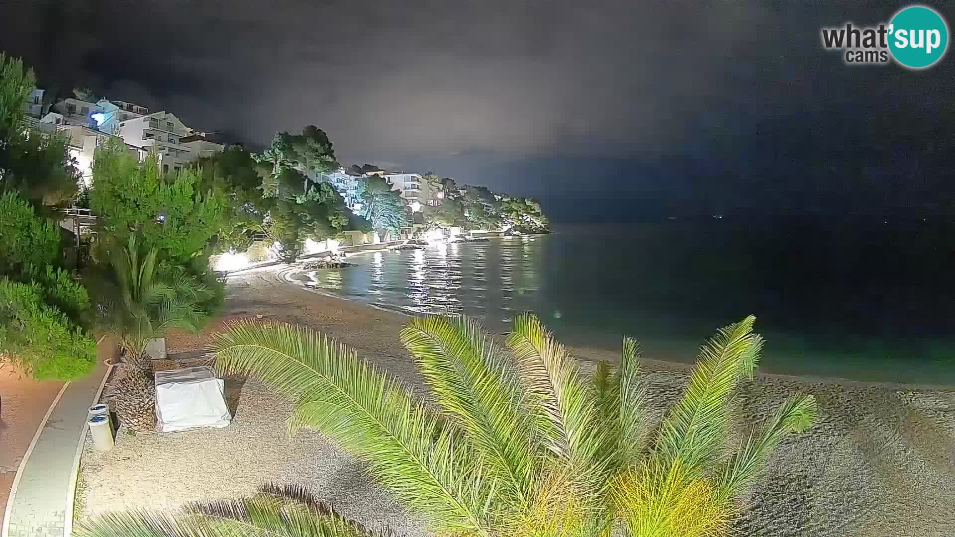 Webcam Lučica Beach Brela – Live View from the Adriatic Coast