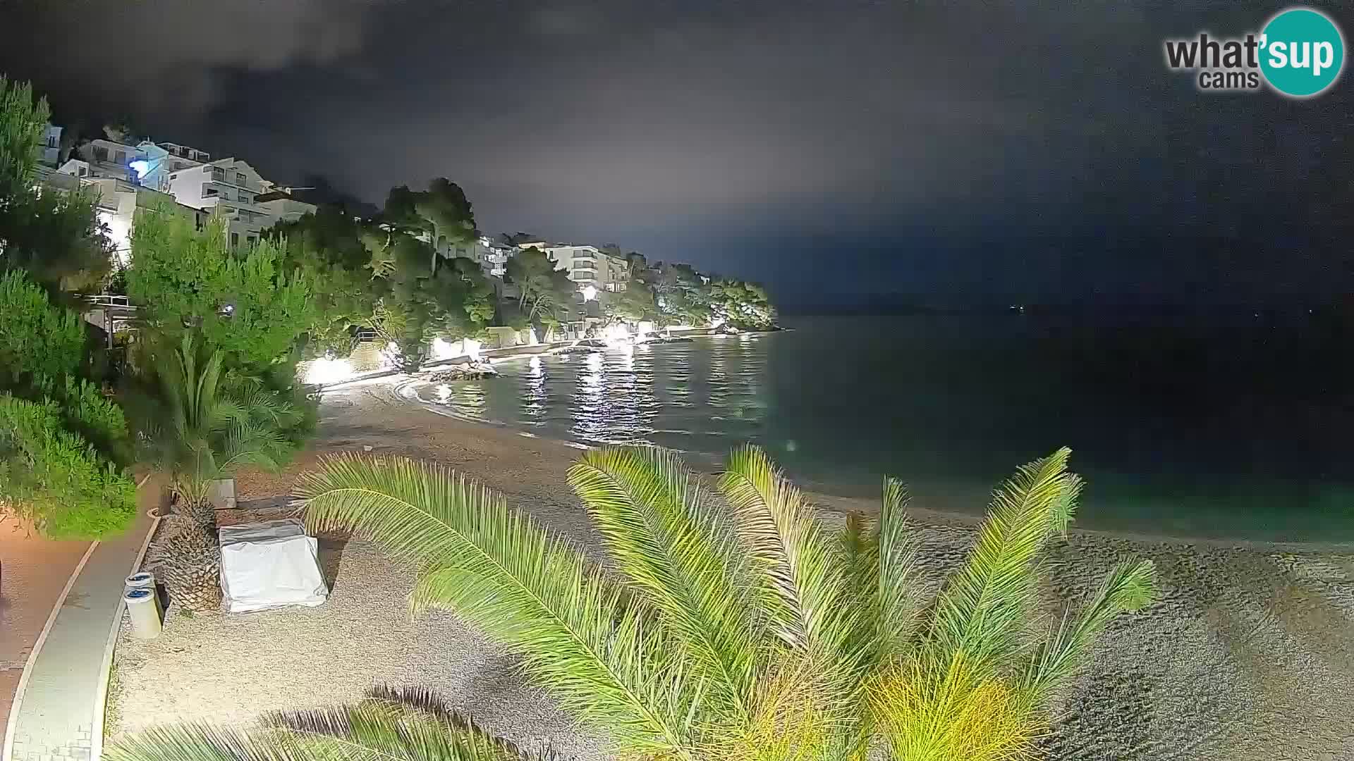 Webcam Playa Lučica Brela – Vista en directo de la costa adriática