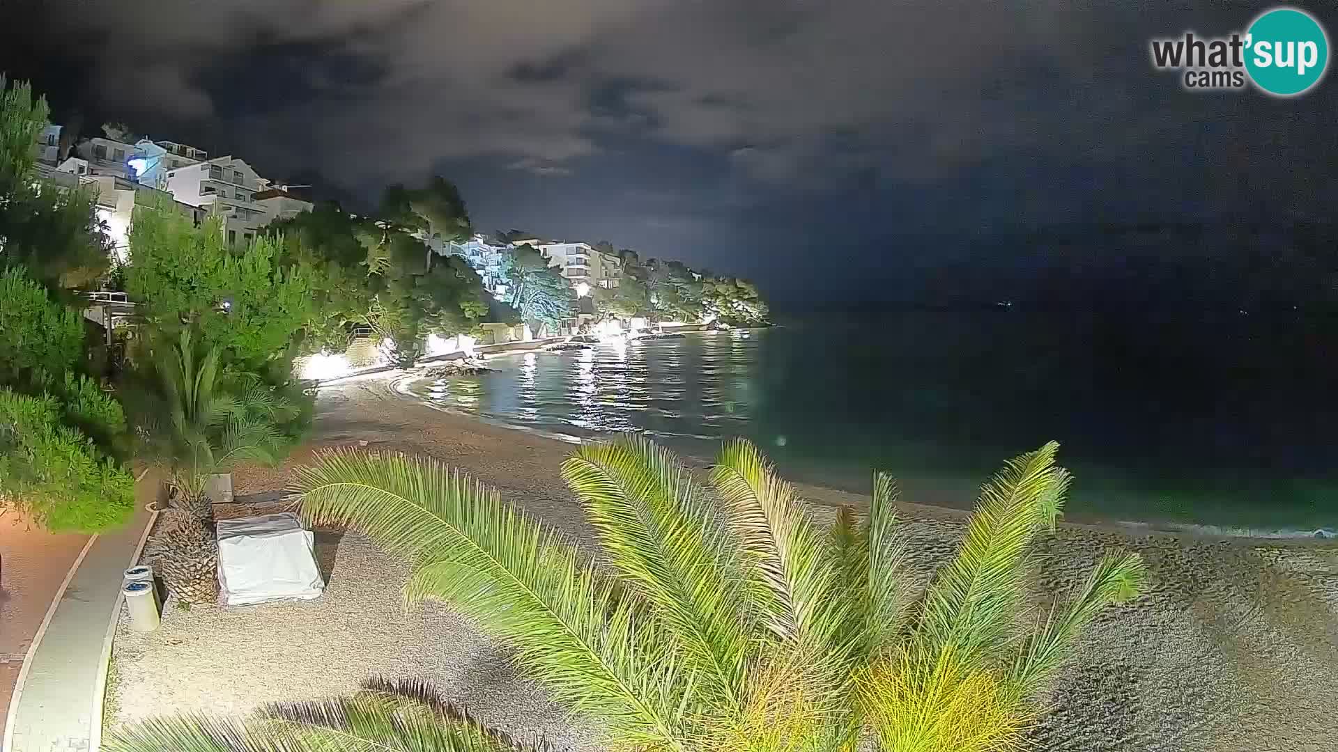Webcam Playa Lučica Brela – Vista en directo de la costa adriática