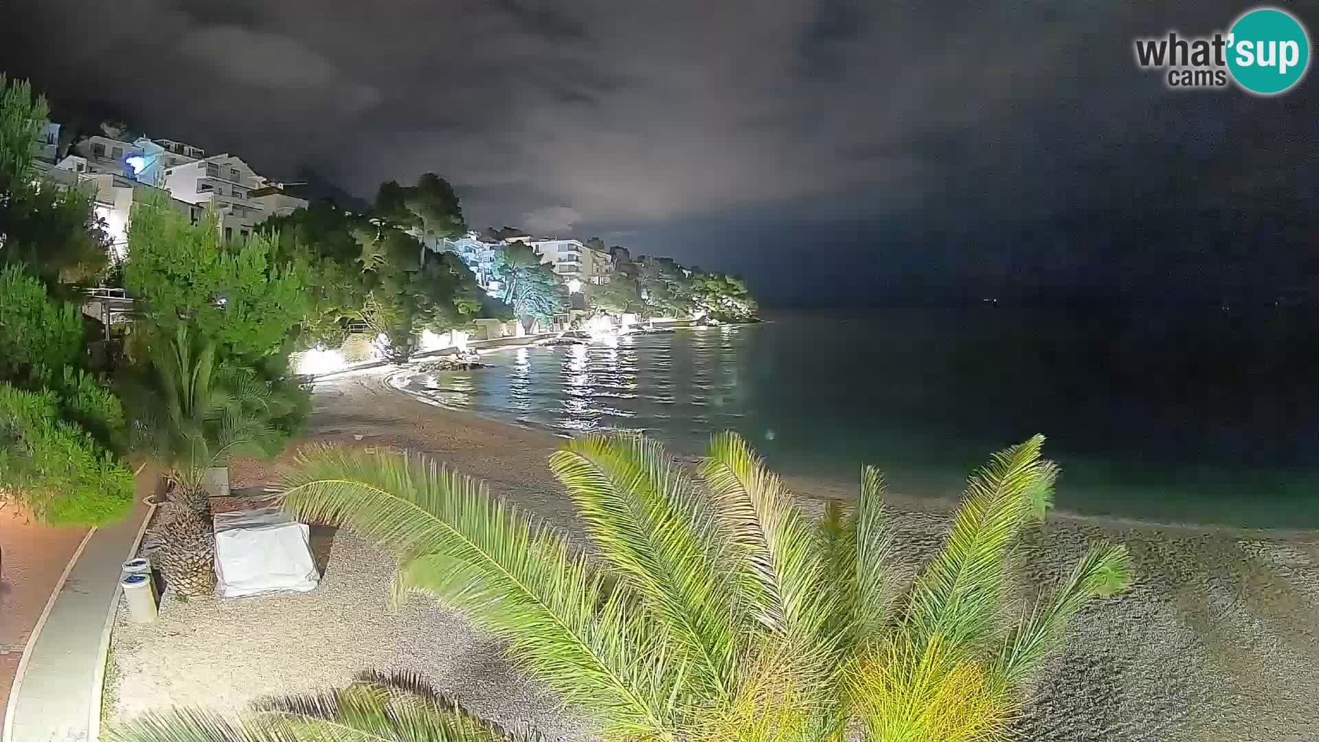 Webcam Playa Lučica Brela – Vista en directo de la costa adriática