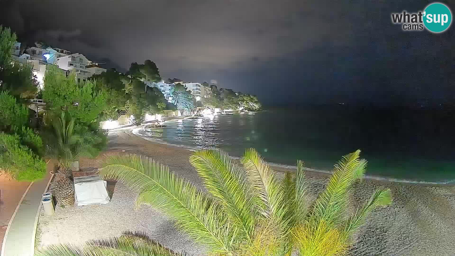 Webcam Playa Lučica Brela – Vista en directo de la costa adriática