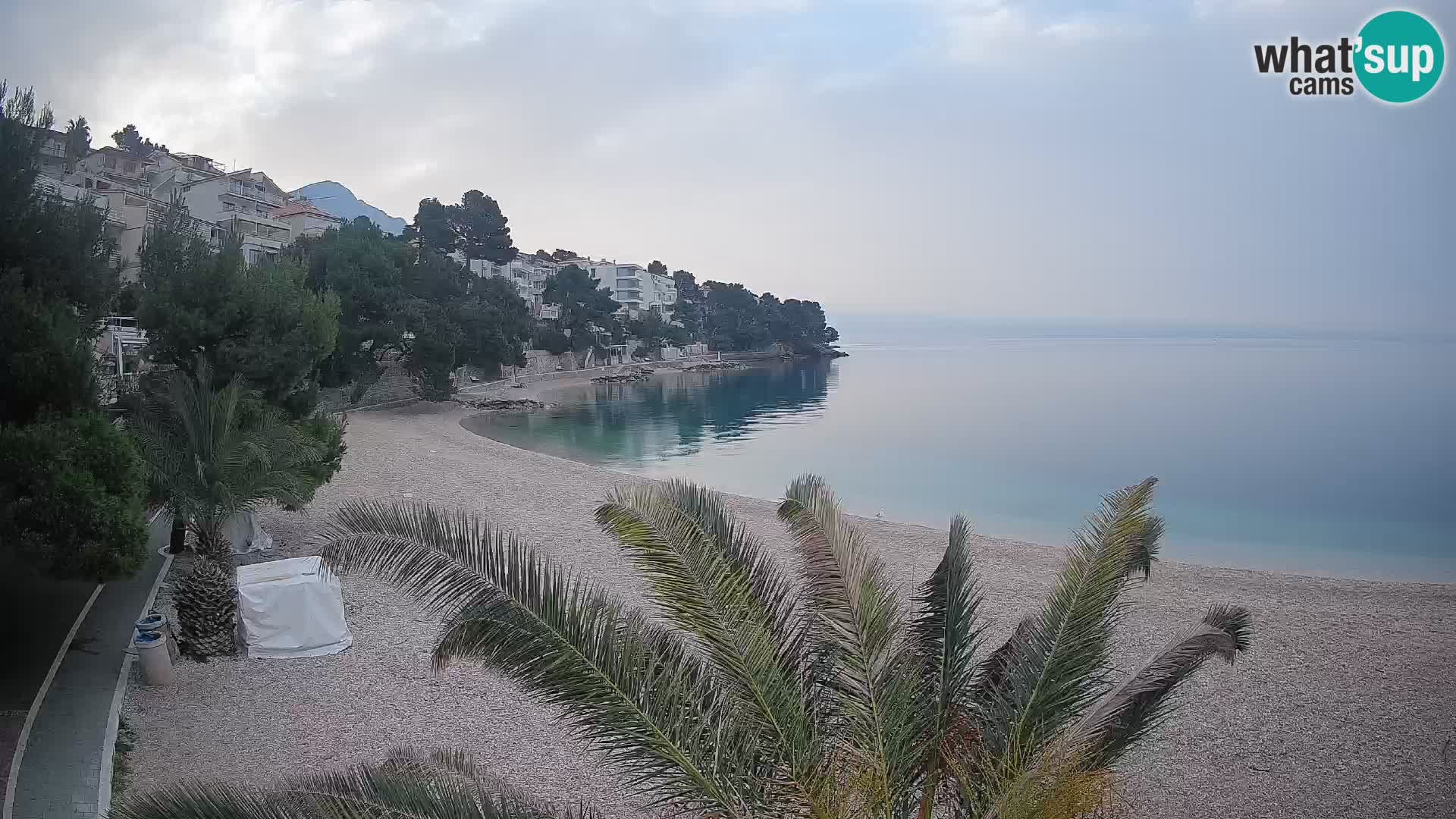 Webcam Lučica Beach Brela – Live View from the Adriatic Coast