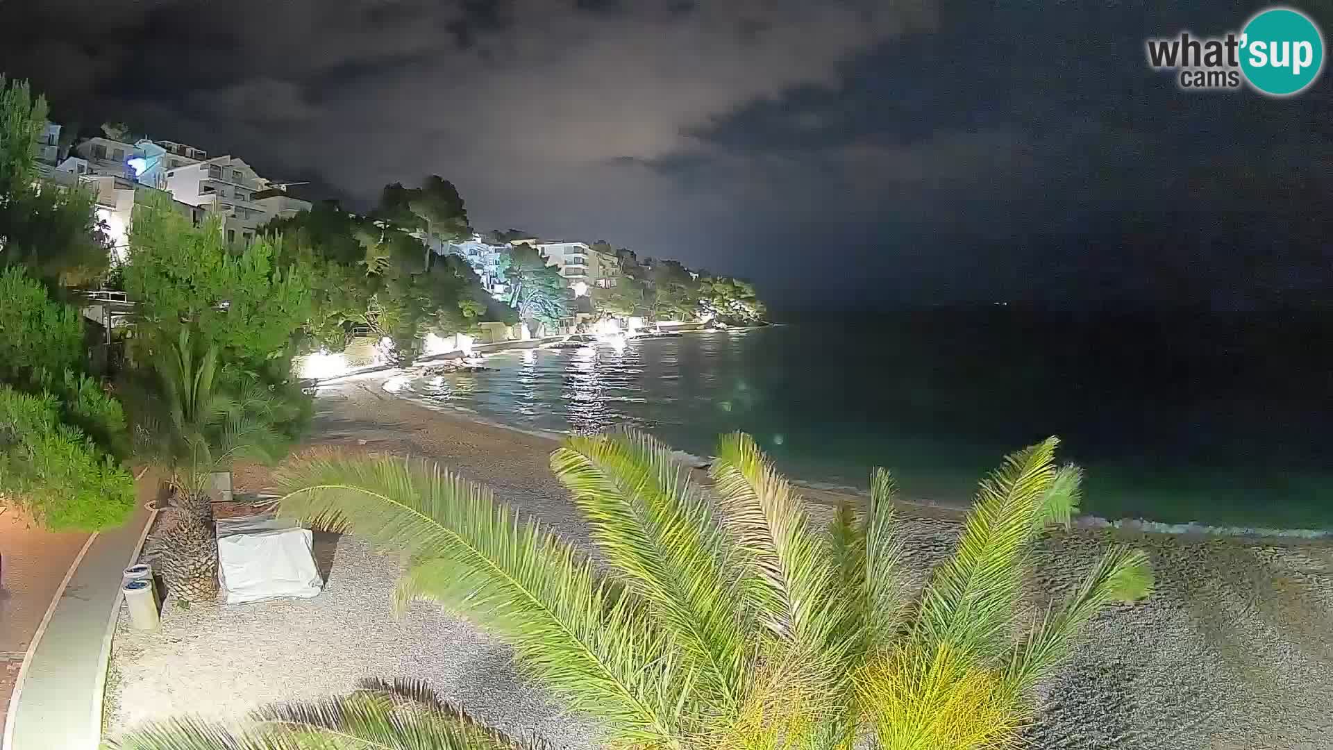 Webcam Lučica Beach Brela – Live View from the Adriatic Coast