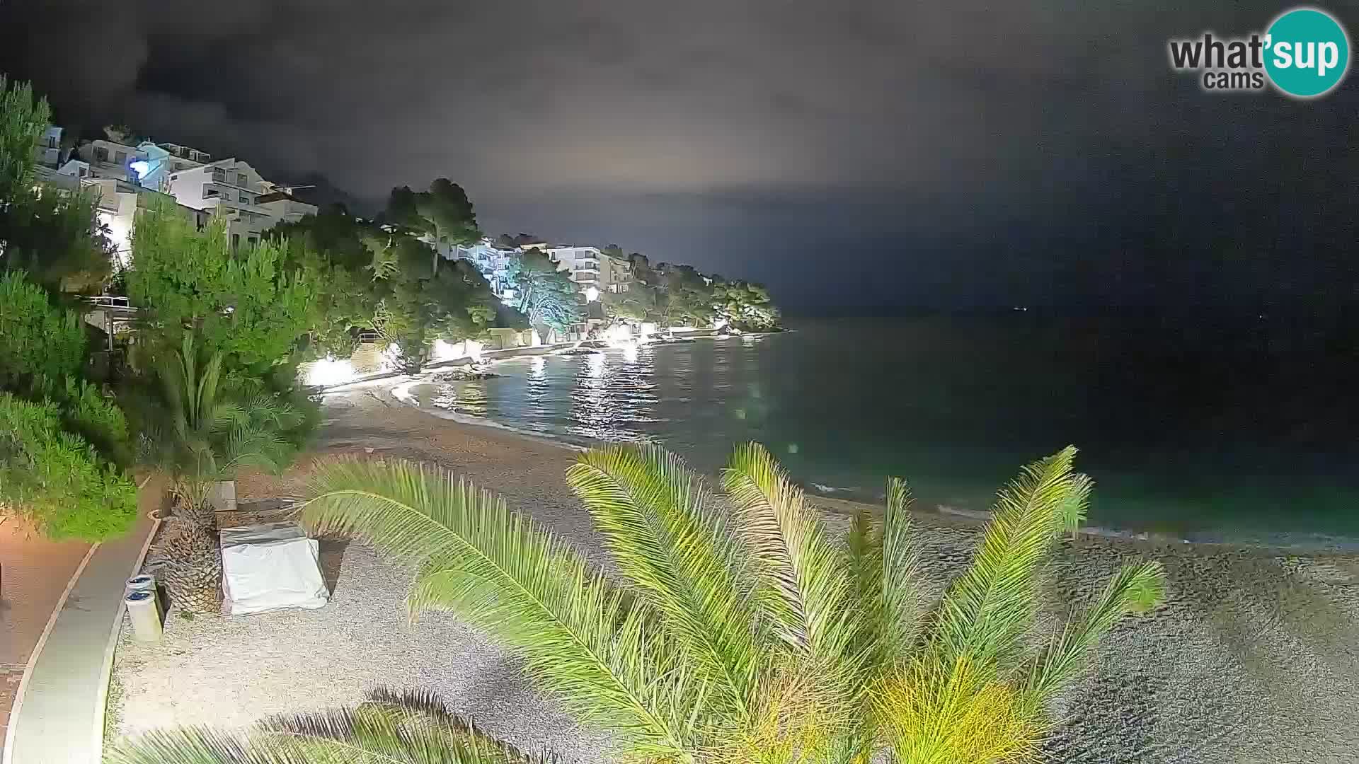 Webcam Lučica Beach Brela – Live View from the Adriatic Coast